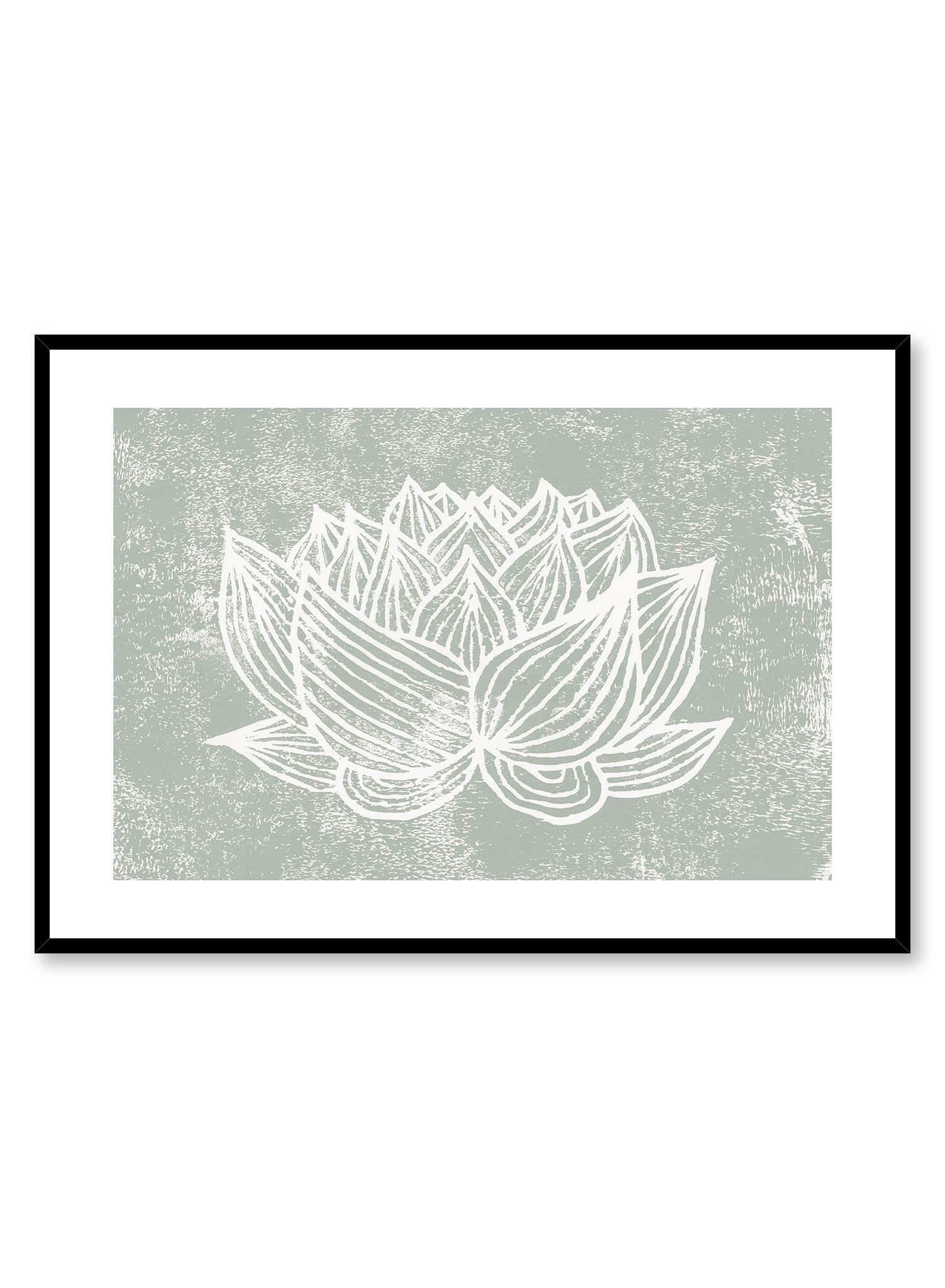 Lotus Flower Wall Art Poster - Elegant Home Decor for Living Room, Bedroom & Office - Perfect for Meditation Spaces & Yoga Studios