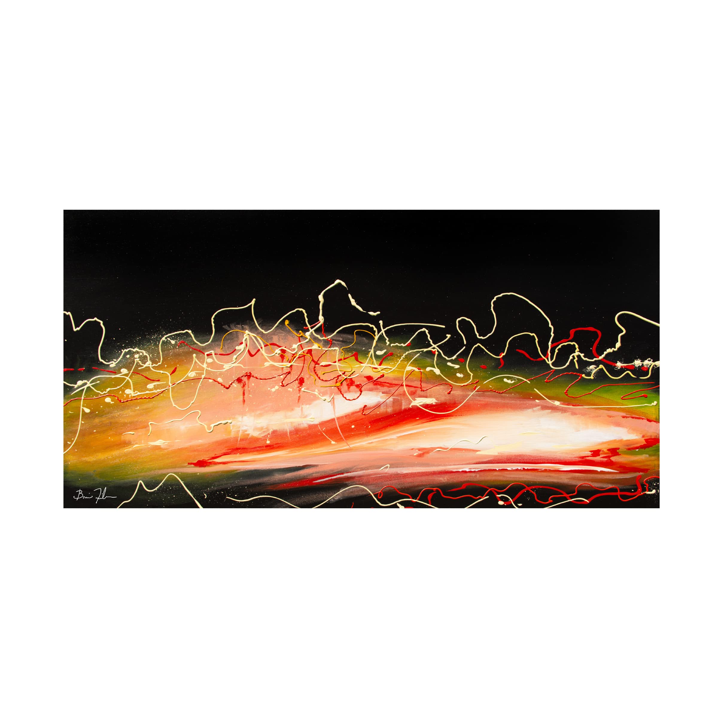 Brian Fisher 'Rush' Canvas Wall Art Print - Modern Abstract Painting for Living Room, Bedroom & Office Decor | Trademark Fine Art Collection