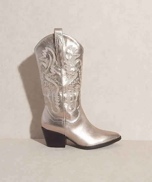 Amaya Classic Western Boots for Women - Genuine Leather Cowboy Boots with Comfortable Fit - Perfect for Rodeo, Country Music Festivals & Western Fashion