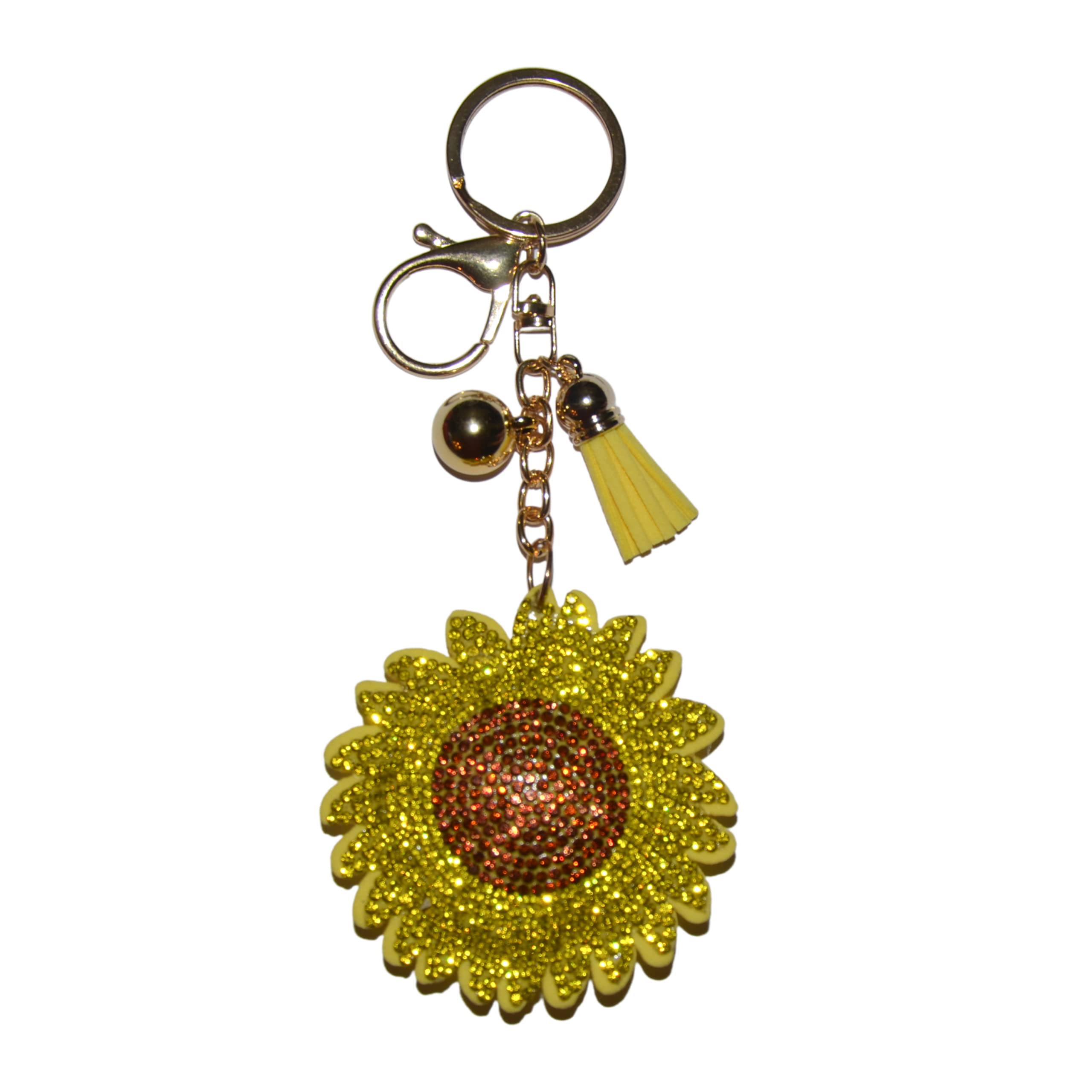 Popfizzy Cute Rhinestone Keychains for Women & Girls, Bling Car Key Charms, Purse & Backpack Accessories for Everyday Style