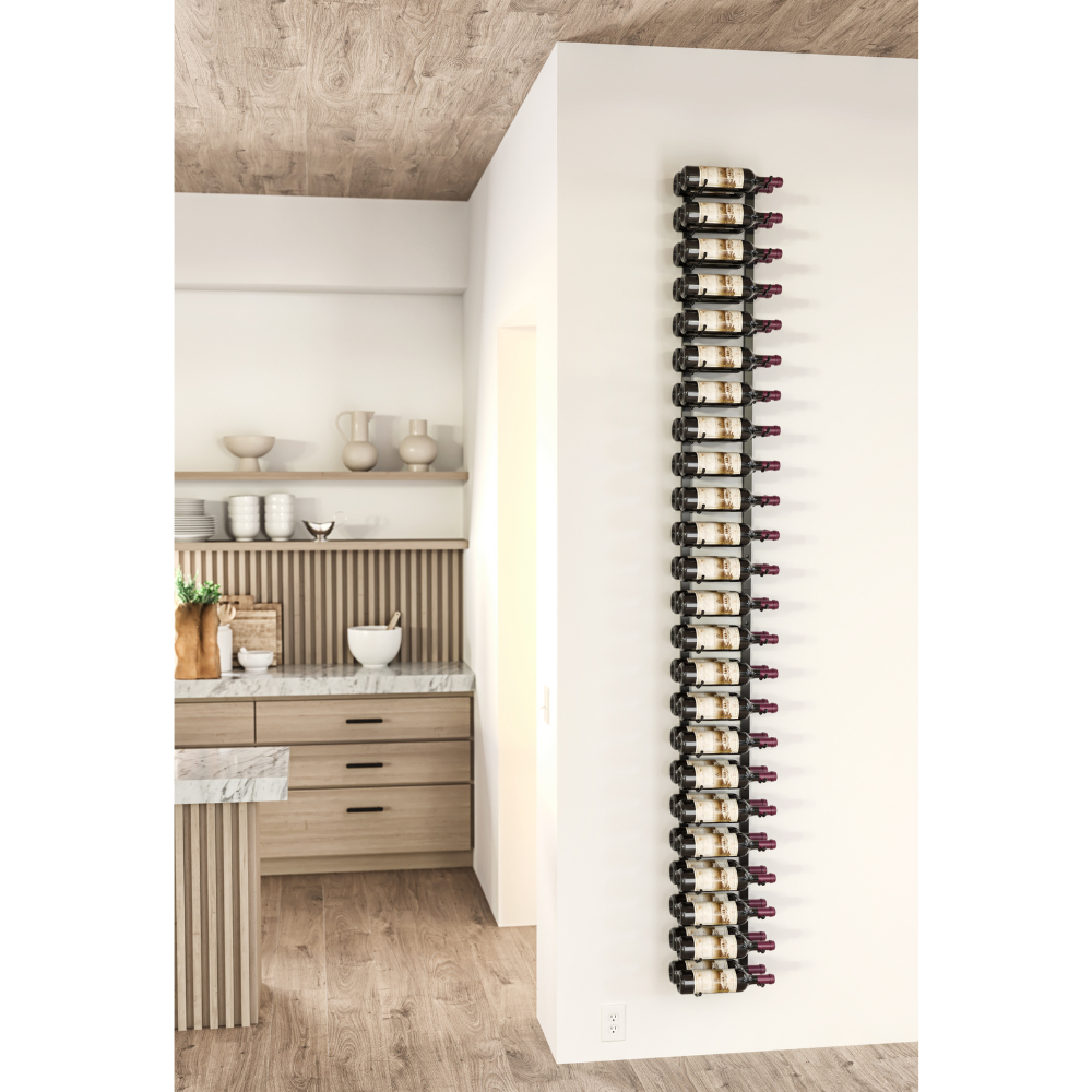 W Series 8 Foot Tall Wine Rack Kit - Holds 24 to 72 Bottles | Space-Saving Storage Solution for Home Cellars, Restaurants & Wine Shops