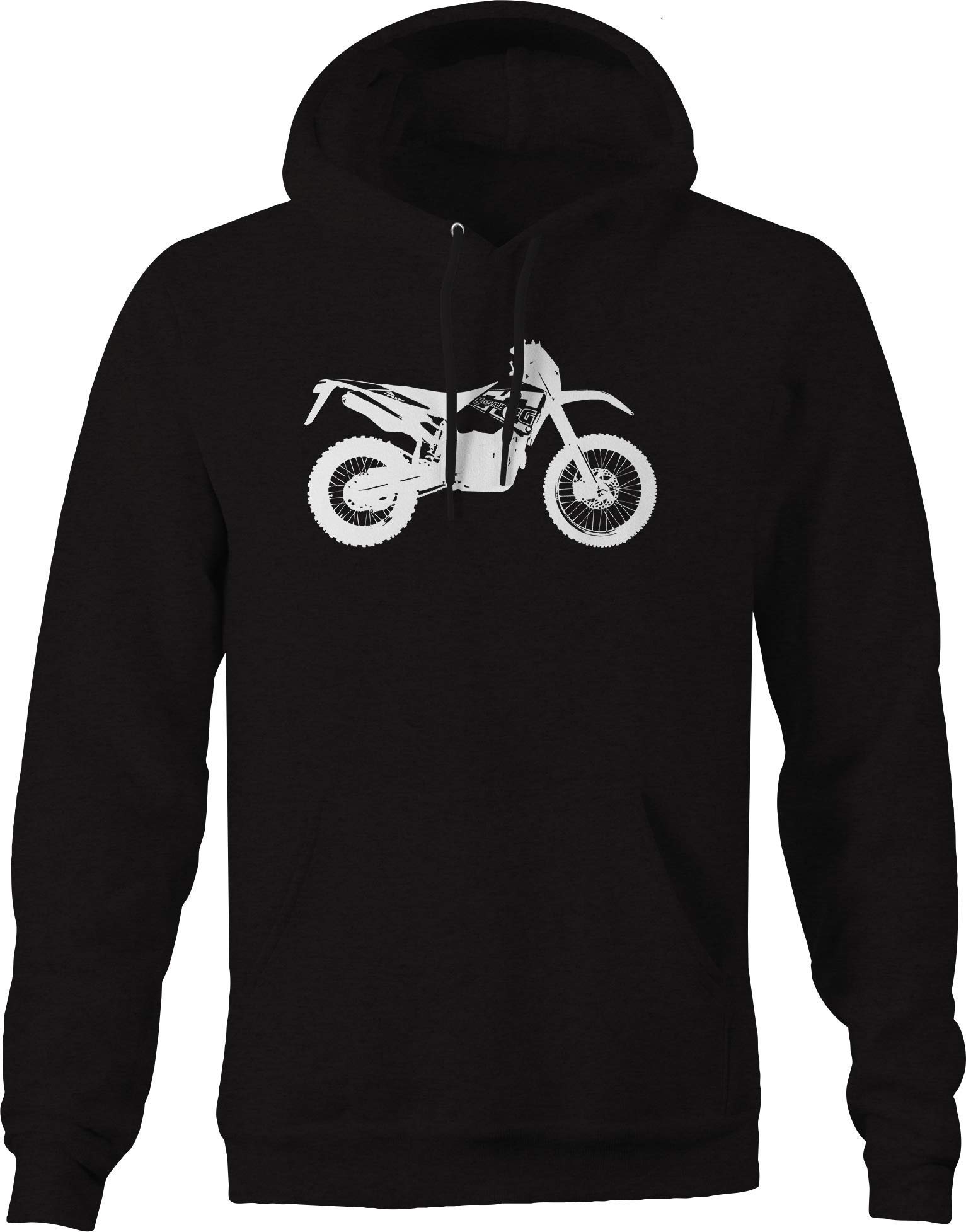 Men's Black Off-Road Dirt Bike Hoodie - Comfortable Riding Jacket for Motocross, ATV & Outdoor Adventures