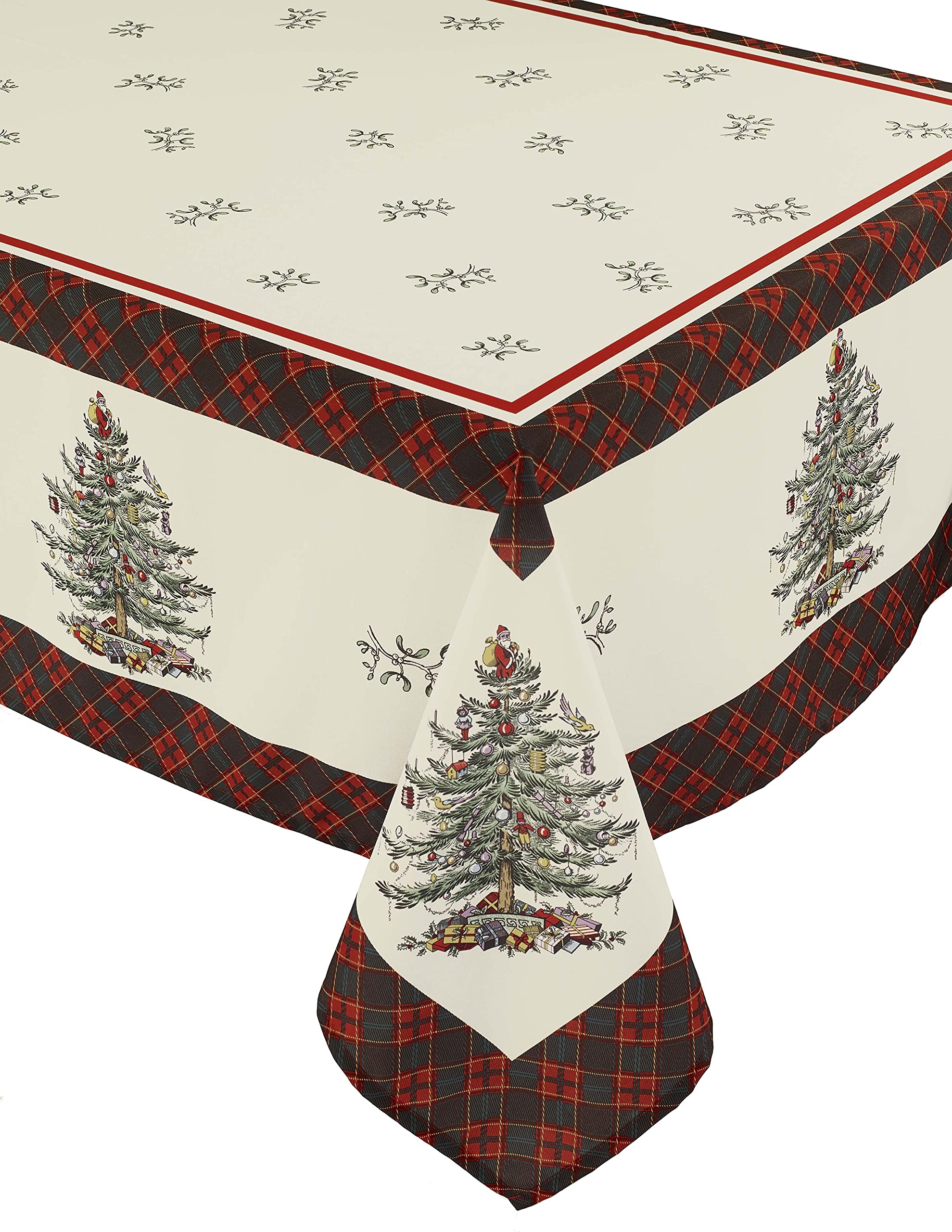 Spode Holiday Tartan Tablecloth 52x70