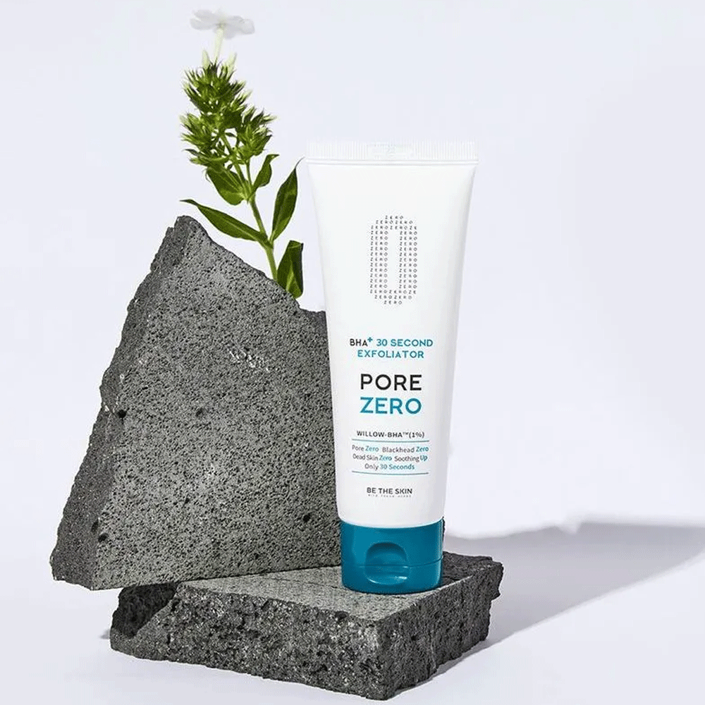 Be The Skin BHA+ Pore Zero 30 Second Exfoliator 100g - Deep Cleansing Face Scrub for Blackheads & Acne - Perfect for Daily Skincare Routine & Pore Minimizing