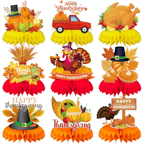 Fall Thanksgiving Honeycomb Set D