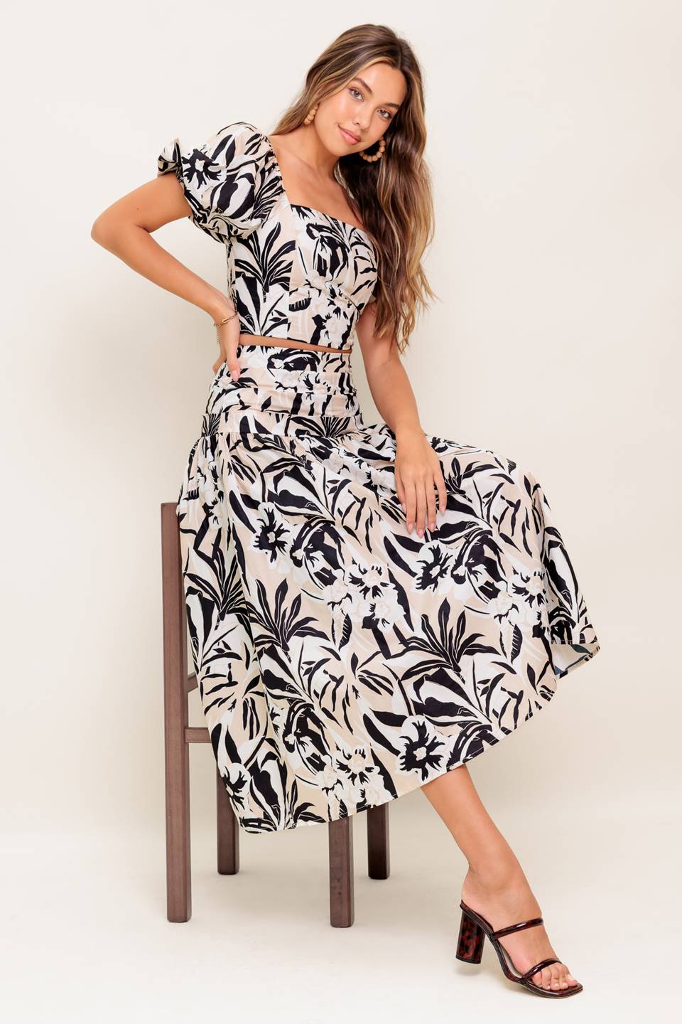 Mila Island Inspired Women's Top & Skirt Set - Boho Chic Outfit for Beach Vacation, Summer Party, and Casual Wear