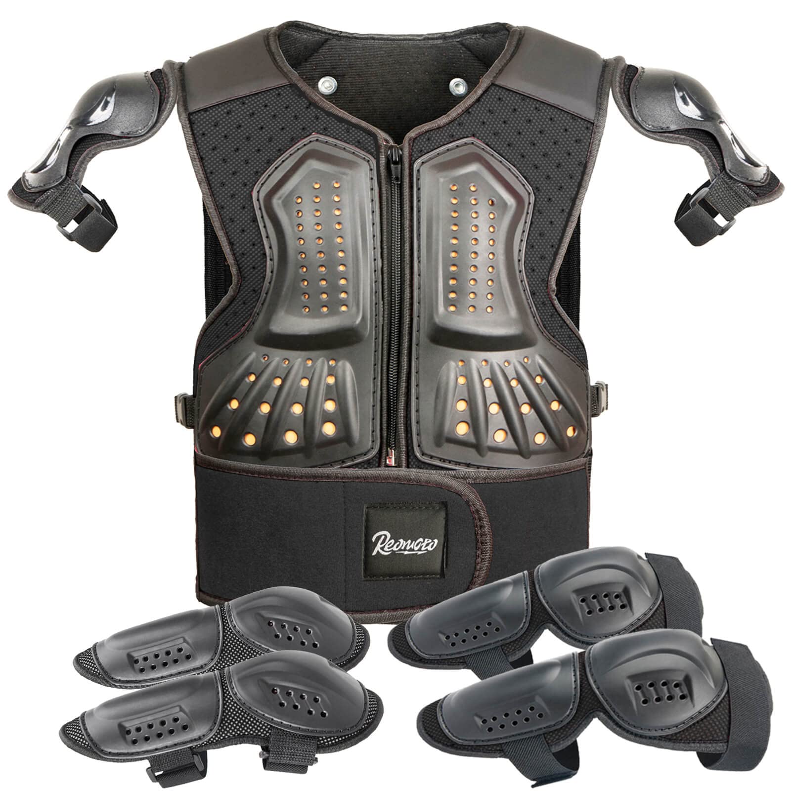 Reomoto Kids Protective Gear Set - Motorcycle Armor Suit for Dirt Bike, Cycling, Skating & Off-Road Riding | Impact Protection for Young Riders | Ideal for Motocross, BMX, Skateboarding & Winter Sports