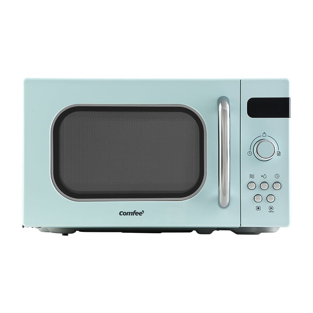 Comfee 20L 800W Countertop Microwave Oven with 8 Cooking Presets - Perfect for Small Kitchens, Dorms & Offices | Fast Heating & Defrosting | Energy Efficient Green Design