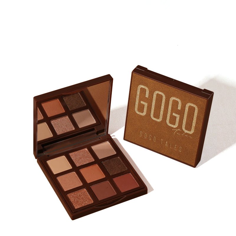 GOGOTALES Christmas Chocolate Matte Pearl Glitter Eyeshadow Palette - 12 Color Holiday Makeup Set for Party, Wedding & Festive Occasions