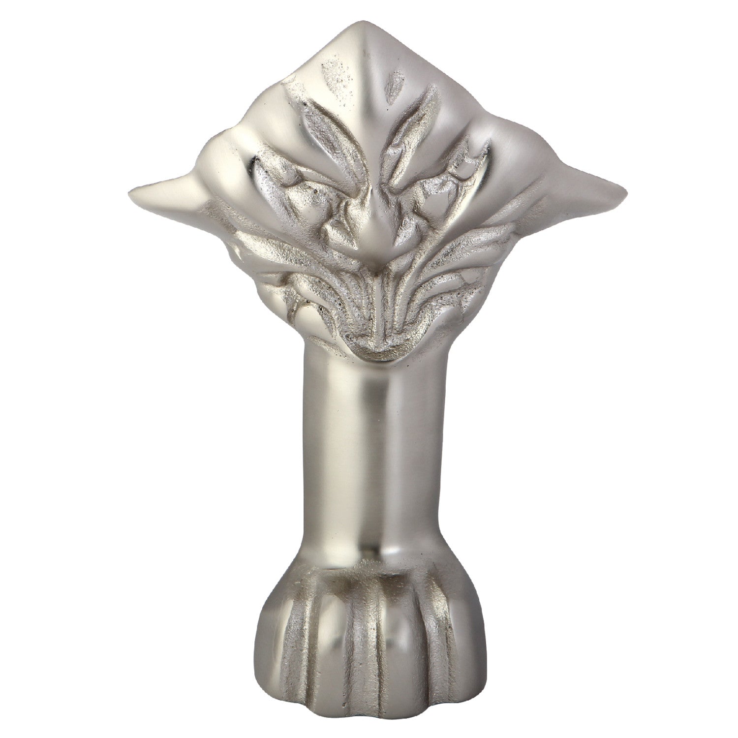 Aqua Eden VCTNH8 4-Piece Lion Paw Cast Iron Tub Feet Set in Brushed Nickel Finish - Vintage Style Bathtub Legs for Clawfoot Tubs, Perfect for Bathroom Renovation & Antique Home Decor