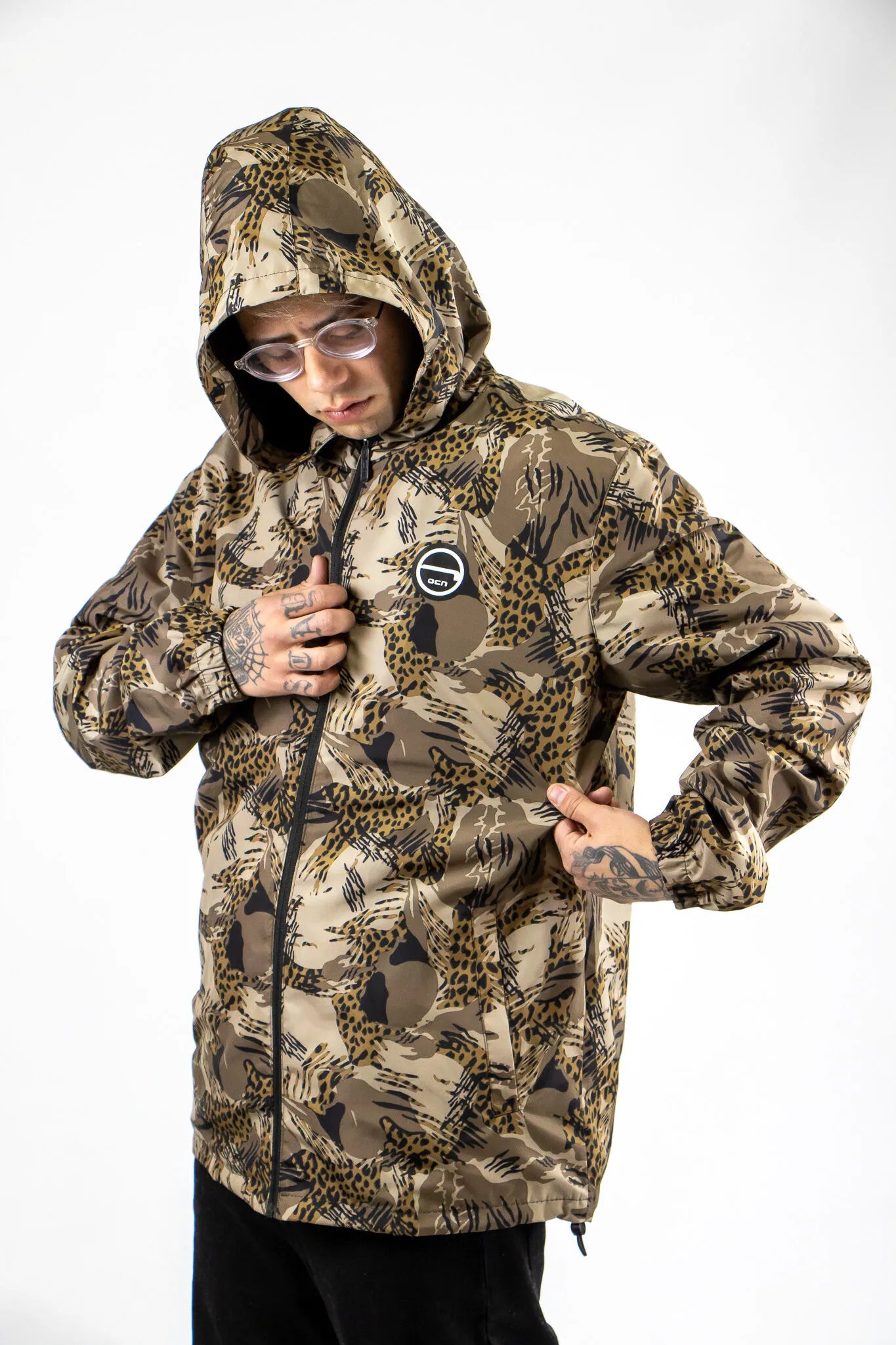 Unisex Ocn Windbreaker Jacket - Carter Lake Brown Camel for Outdoor Hiking & Casual Wear