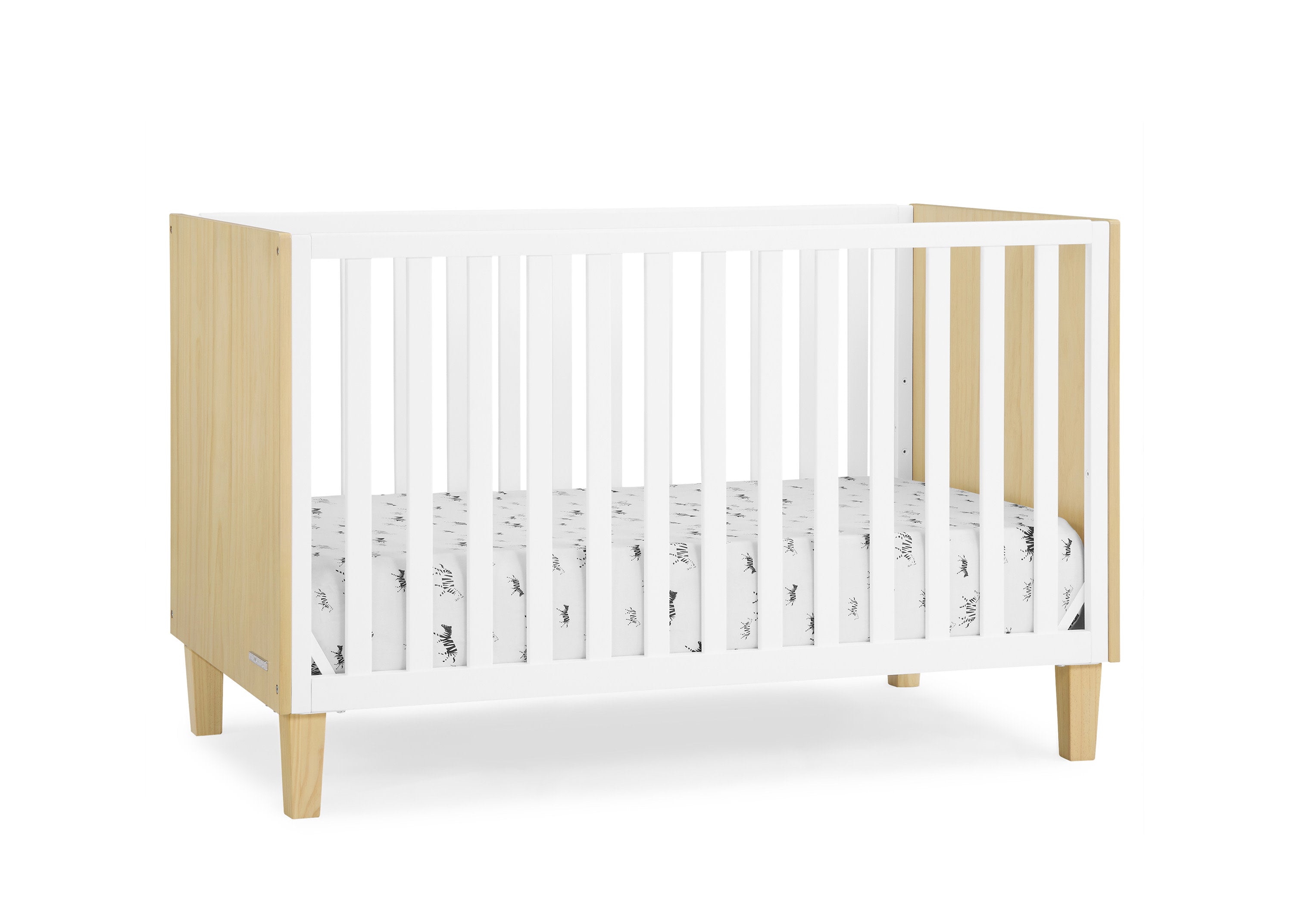 Sonny 4-in-1 Convertible Baby Crib - Toddler Bed, Daybed & Full-Size Bed - Safe Nursery Furniture for Boys & Girls - Perfect for Bedrooms, Daycare & Guest Rooms