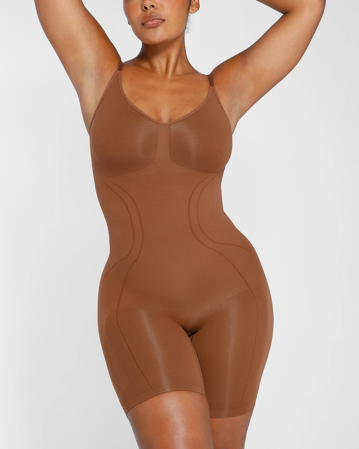 Seamless Smoothing Bodysuit for Women - Tummy Control Shapewear - Comfortable Slimming Undergarment - Perfect for Dresses, Workouts & Everyday Wear