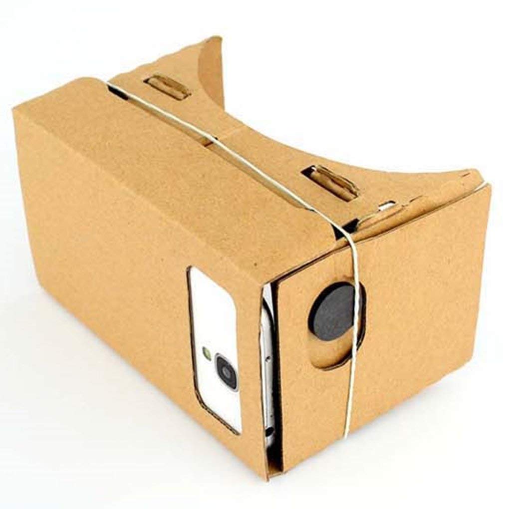 Premium 3D VR Cardboard Virtual Reality Glasses - Black VR Video Game Headset (21x8x9cm) | Comfortable & Eco-Friendly for Immersive Gaming, Movie Watching & Virtual Tours