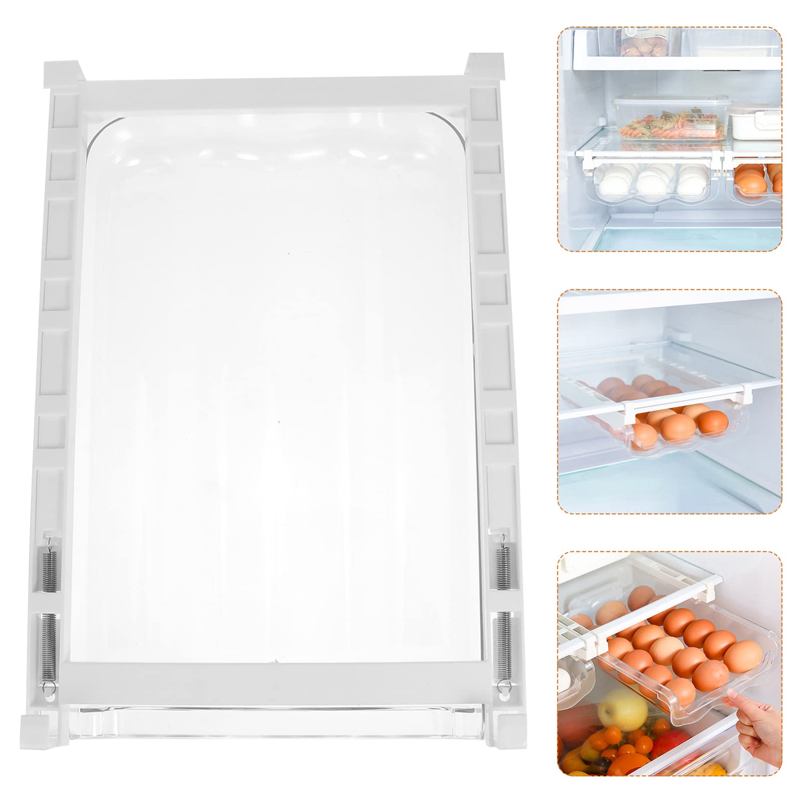 1 Set Clear Household Egg Holder - Practical Egg Storage Container for Freezer, Crisper Drawer & Countertop - Keeps Eggs Fresh & Organized for Kitchen, Fridge & Pantry Use