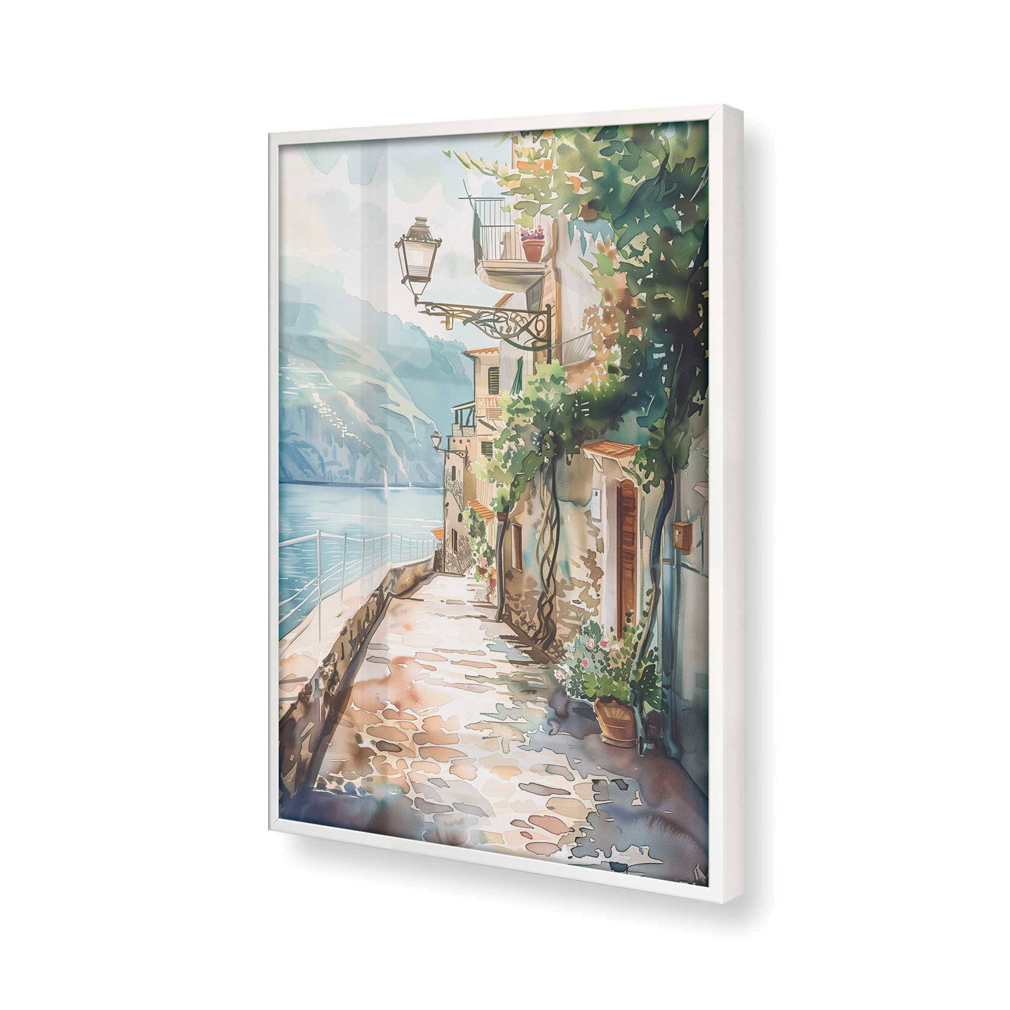 Coastal Greeting v2 Print - Beach Themed Wall Art Decor for Living Room, Bedroom & Office | Perfect for Home, Vacation House & Gift Giving