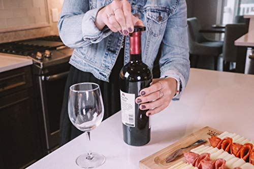 Premium Electric Wine Opener Kit with Aerator & Foil Cutter - Automatic Corkscrew & Wine Stopper Set - Perfect Wine Accessories Gift Box for Home, Parties & Romantic Dinners