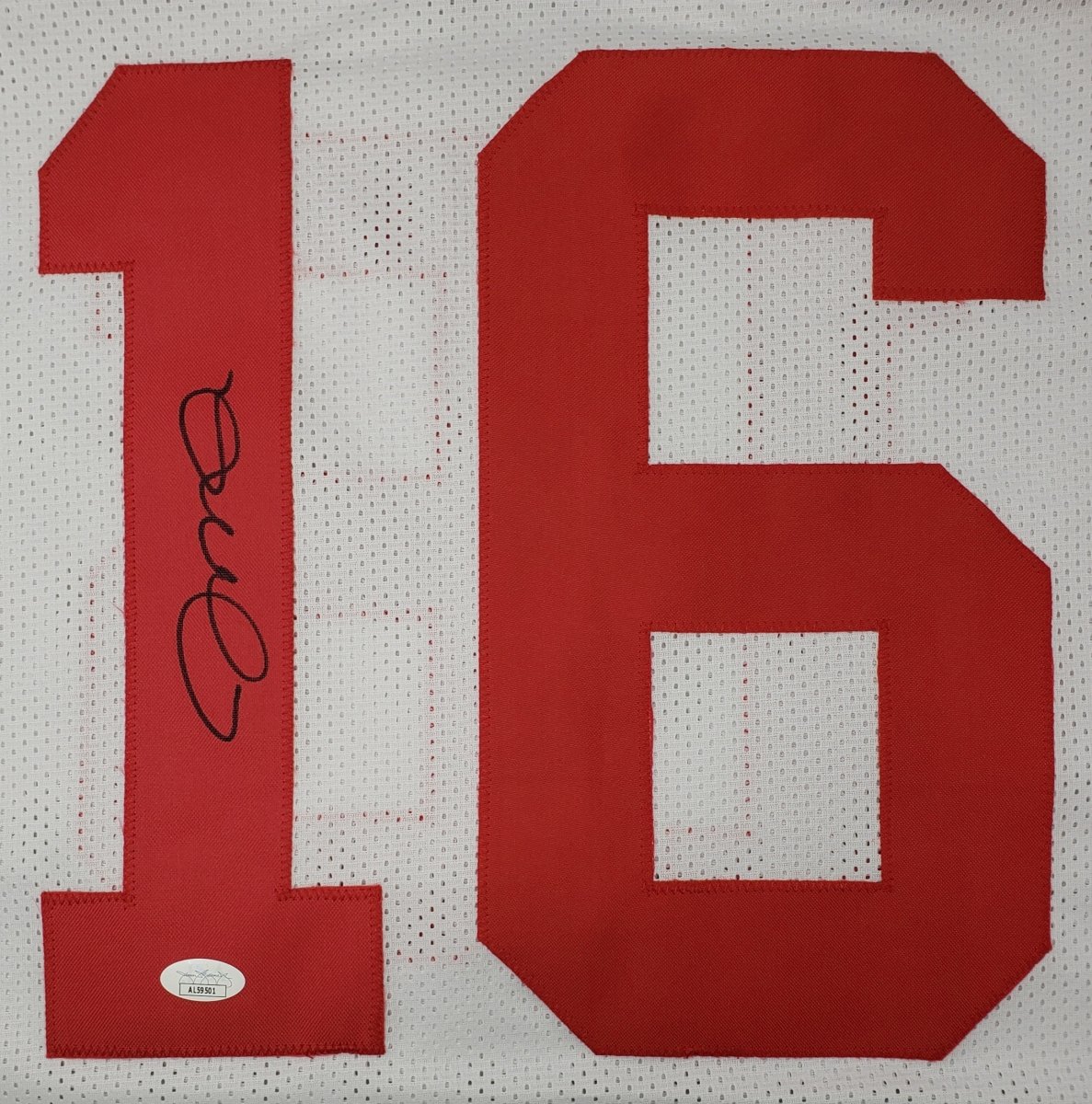 Authentic Joe Montana San Francisco 49ers Signed White Football Jersey with JSA Certification - Perfect for Collectors, Sports Memorabilia Displays & 49ers Fan Gifts