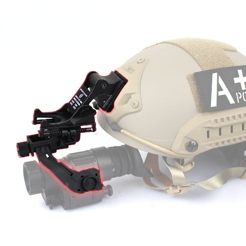 PVS-14 Night Vision Mount - Adjustable Nylon J-Arm for FAST & M88 Helmets - Secure Tilt Support for Military & Tactical Use - Hunting & Outdoor Activities
