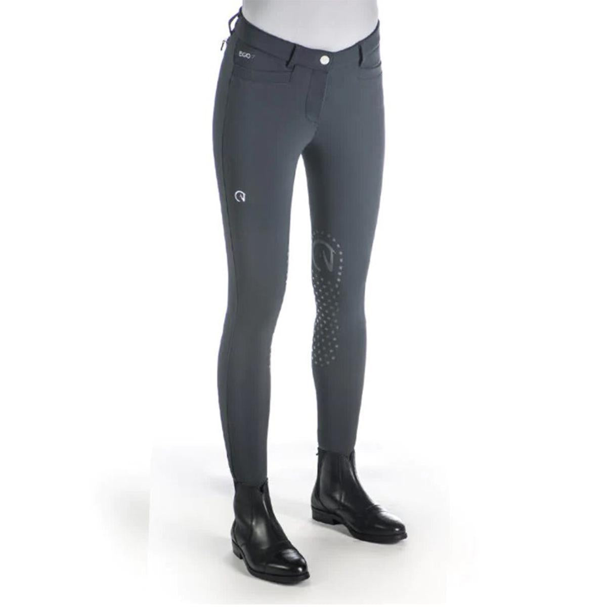 Ego7 Women's Knee Patch Breeches for Horse Riding & Equestrian Jumping - Comfortable Stretch Riding Pants for English Show & Training