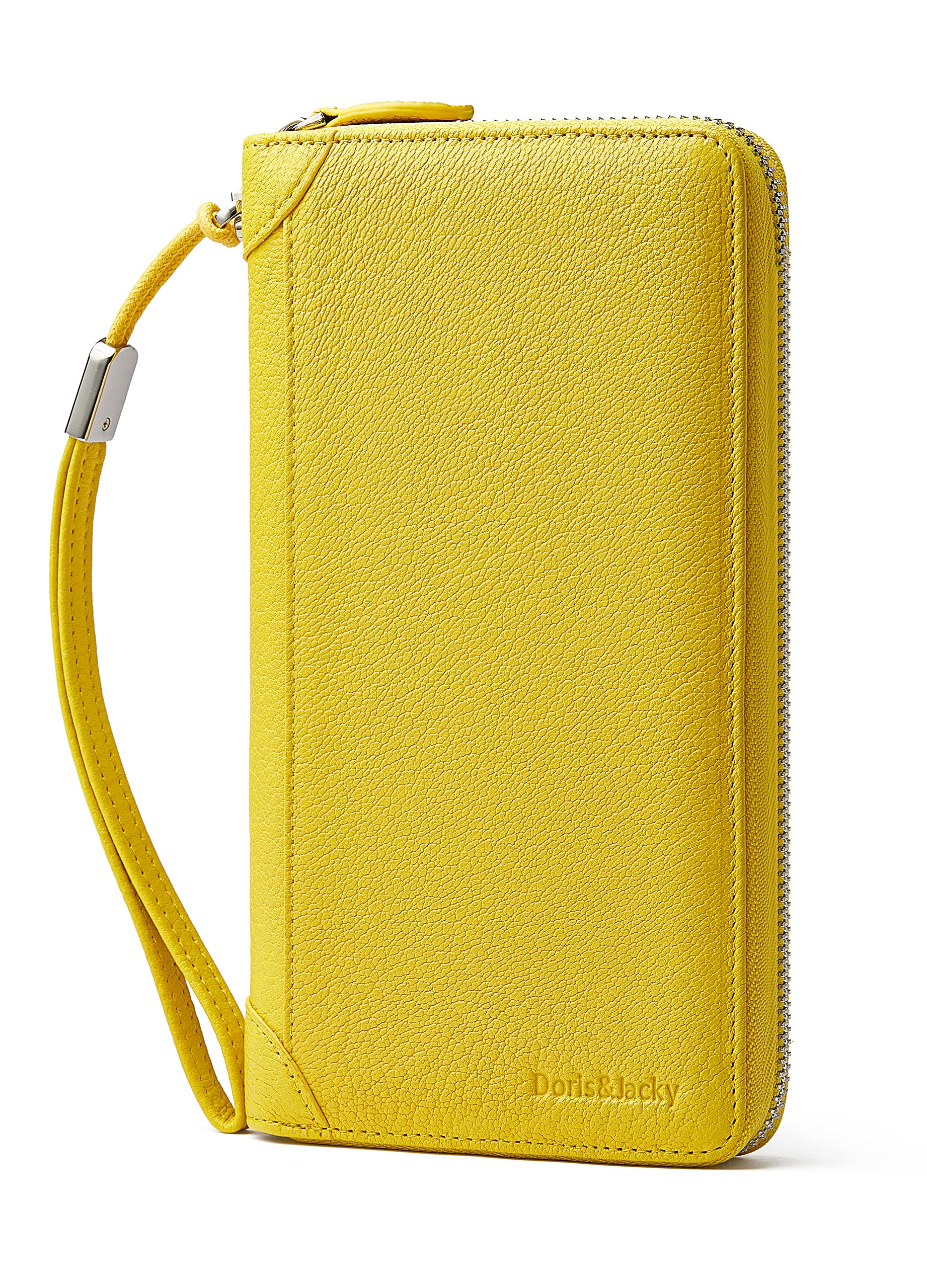 Women's RFID Blocking Leather Wallet - Large Capacity Zipper Wristlet Bag for Travel, Shopping & Everyday Use | Stylish & Secure Crossbody Purse Organizer