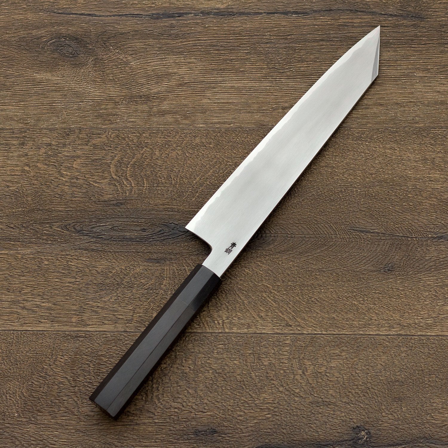 Premium JIKKO Chef Kiritsuke Blue1 Carbon Steel Gyuto Japanese Kitchen Knife - Professional Sushi & Meat Cutting for Home & Restaurant Use