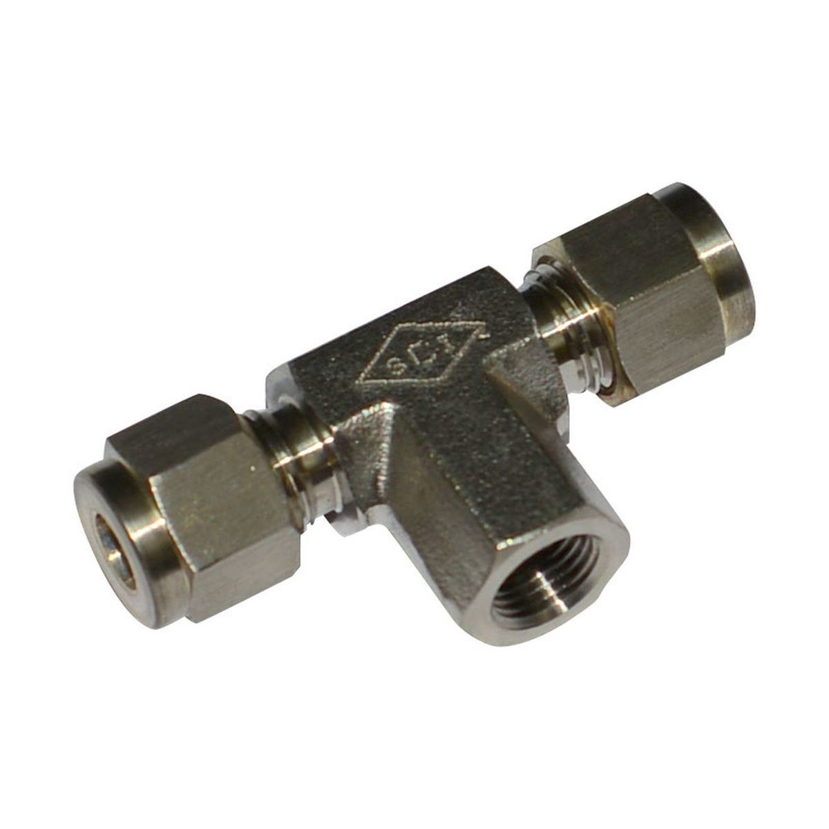 Female Branch Tee Single Ferrule Fitting - Fig. SFBT - High-Quality Instrumentation Fittings for Hydraulic, Pneumatic & Industrial Applications