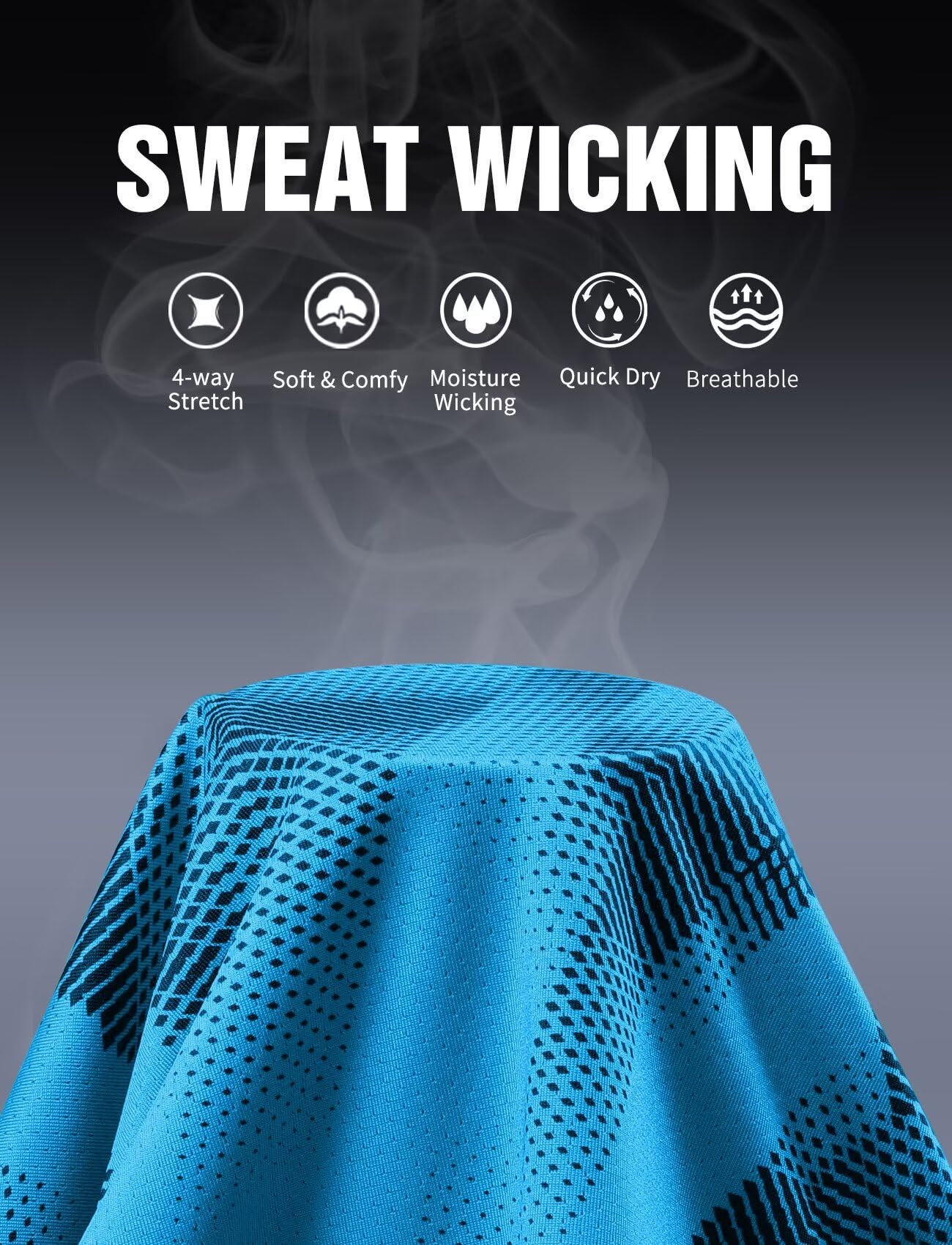 Zengjo Men's Quick Dry Moisture Wicking Workout Shirts - Breathable Gym Running Athletic T-Shirts Short Sleeve Fitted Tee for Fitness, Jogging & Outdoor Activities