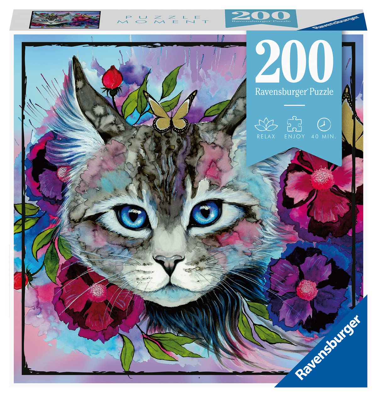 Ravensburger Adult Jigsaw Puzzle - Cat's Eye 200 Piece Puzzle for Adults (12960) - Perfect for Relaxation, Stress Relief & Family Game Night