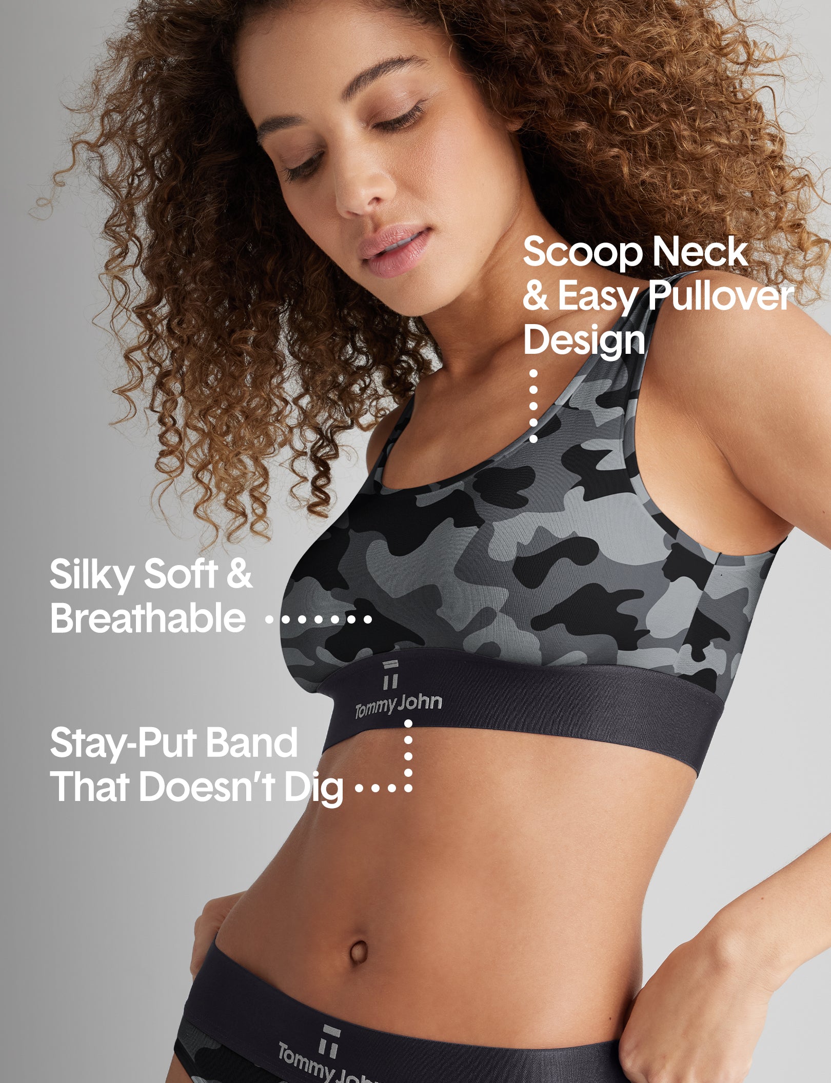 Second Skin Scoop Bralette - Seamless Comfort Bra for Women | Yoga, Lounge & Everyday Wear