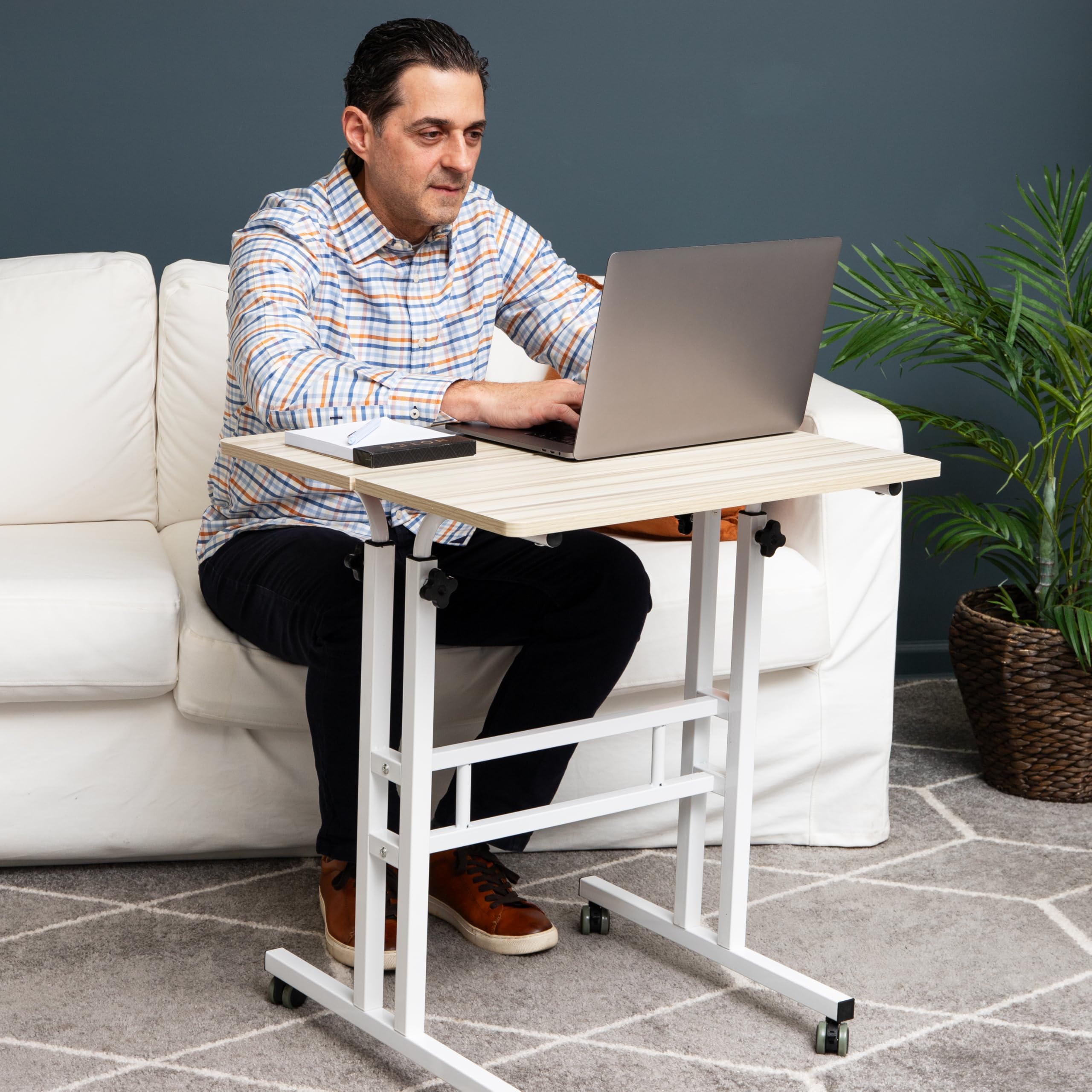 Adjustable Height Standing Desk with Wheels - 23.5