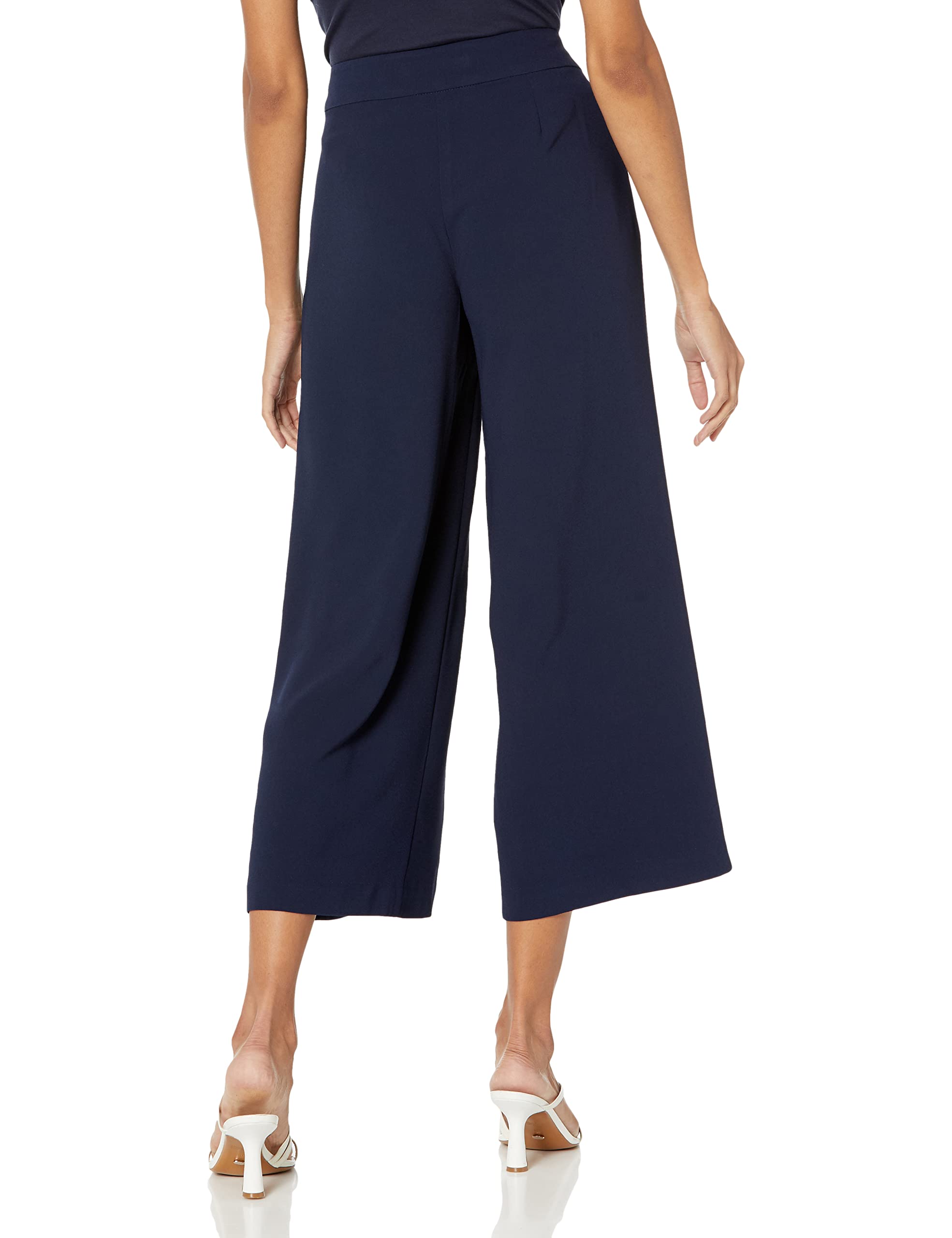 Trina Turk Women's Wide Leg Cropped Pants - Comfortable High Waist Trousers for Work & Casual Wear | Office, Travel & Weekend Outfits