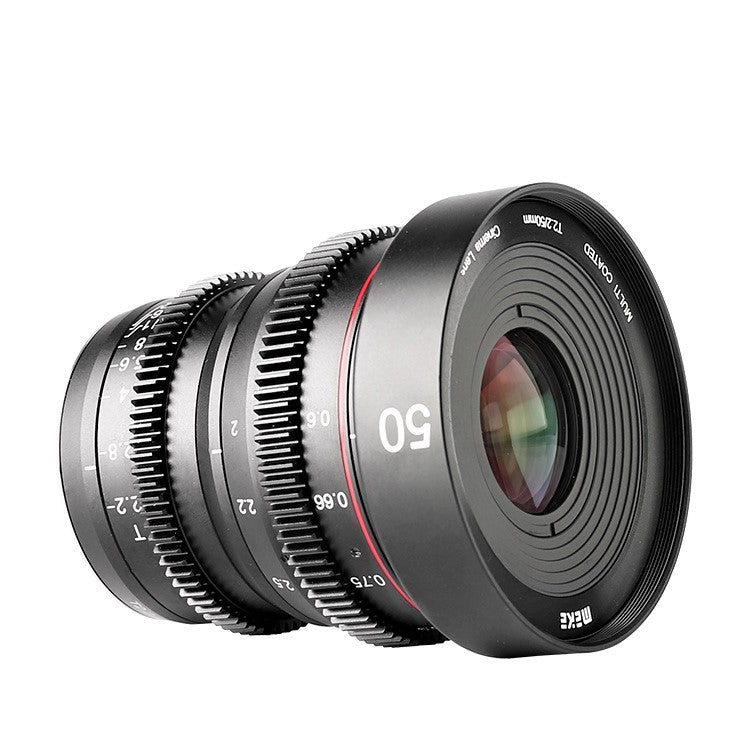 Meike 50mm T2.2 Cinema Prime Lens for Fujifilm X Mount - Professional Cine Lens for Filmmaking, Videography & Photography - Perfect for Short Films, Documentaries & YouTube Content Creation