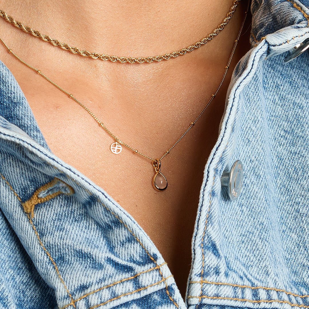 Rose Quartz Trove Charm Necklace - Healing Crystal Jewelry for Women, Dainty Pendant with 925 Sterling Silver Chain - Perfect for Meditation, Yoga & Spiritual Gifts