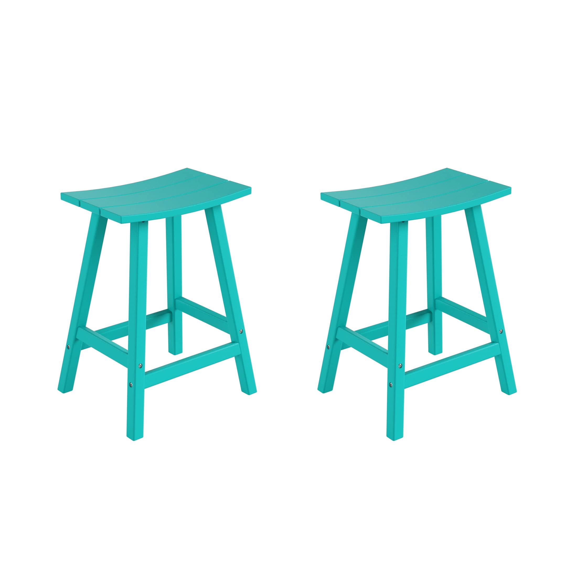WestinTrends Malibu 2-Piece 29-Inch Outdoor Bar Stools Set, Turquoise - Perfect for Patio, Poolside & Backyard Entertaining