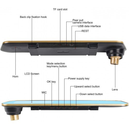 Full HD 1080p Car Dash Cam with 4.3