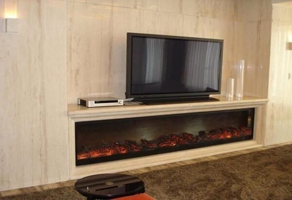 3D Simulation Flame Electric Fireplace - Water Vapor Technology, Realistic Fire Effect for Home Heating & Decor | Perfect for Living Room, Bedroom, Office | Energy Efficient & Safe Alternative to Traditional Fireplace