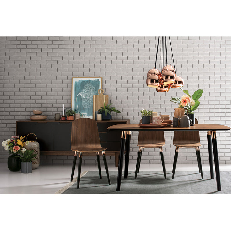 VESTA Modern Walnut Dining Chair - Solid Wood Kitchen Chair for Dining Room, Restaurant & Home Decor - Comfortable & Stylish Seating Solution