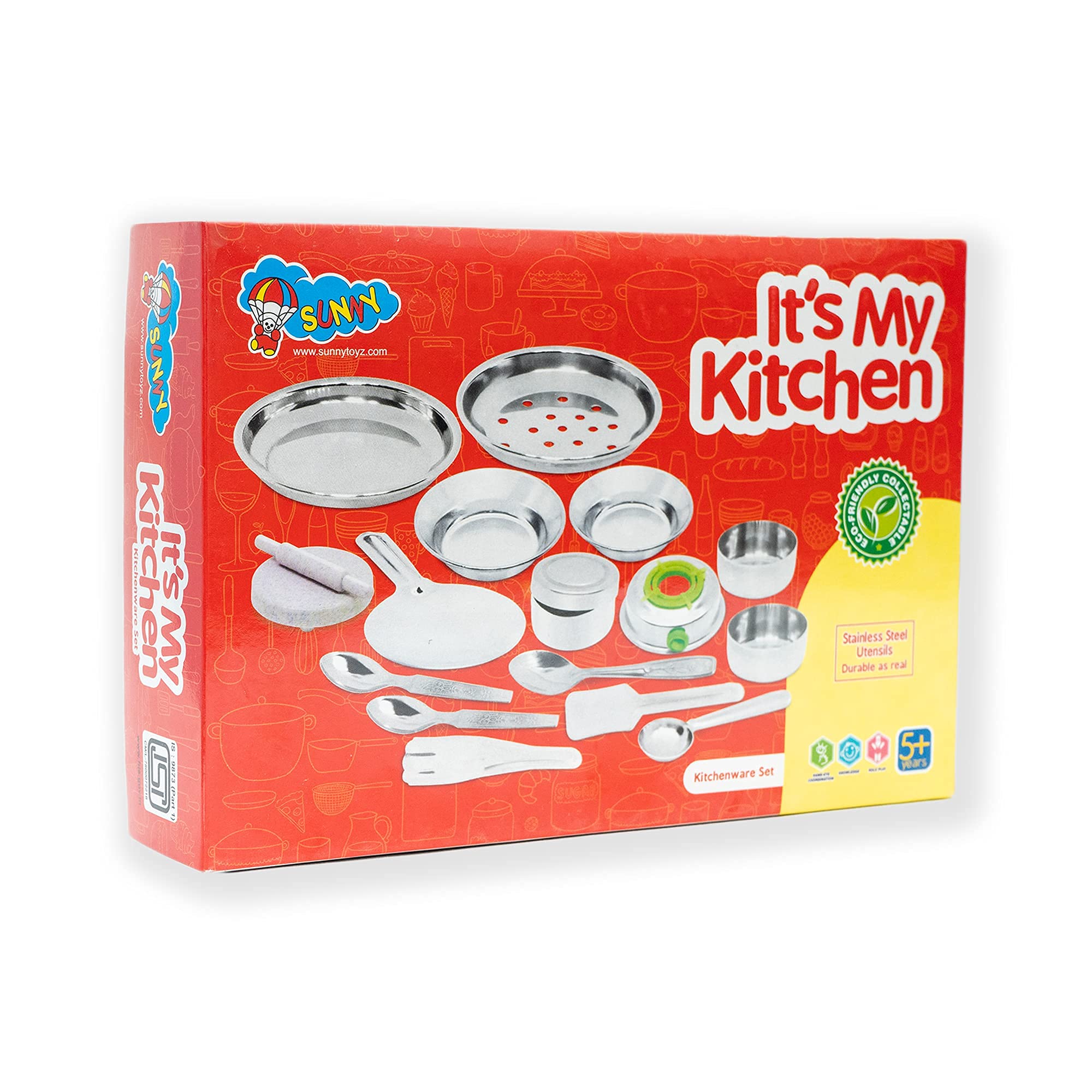 **Fireflowery Wooden Play Kitchen Set for Kids - Pretend Play with Sink, Oven, Microwave, Stove, Pots & Utensils - Includes Shelf & Cabinets - Perfect Gift for Toddlers & Preschoolers - Ideal for Imaginative Play & Role-Playing Fun**