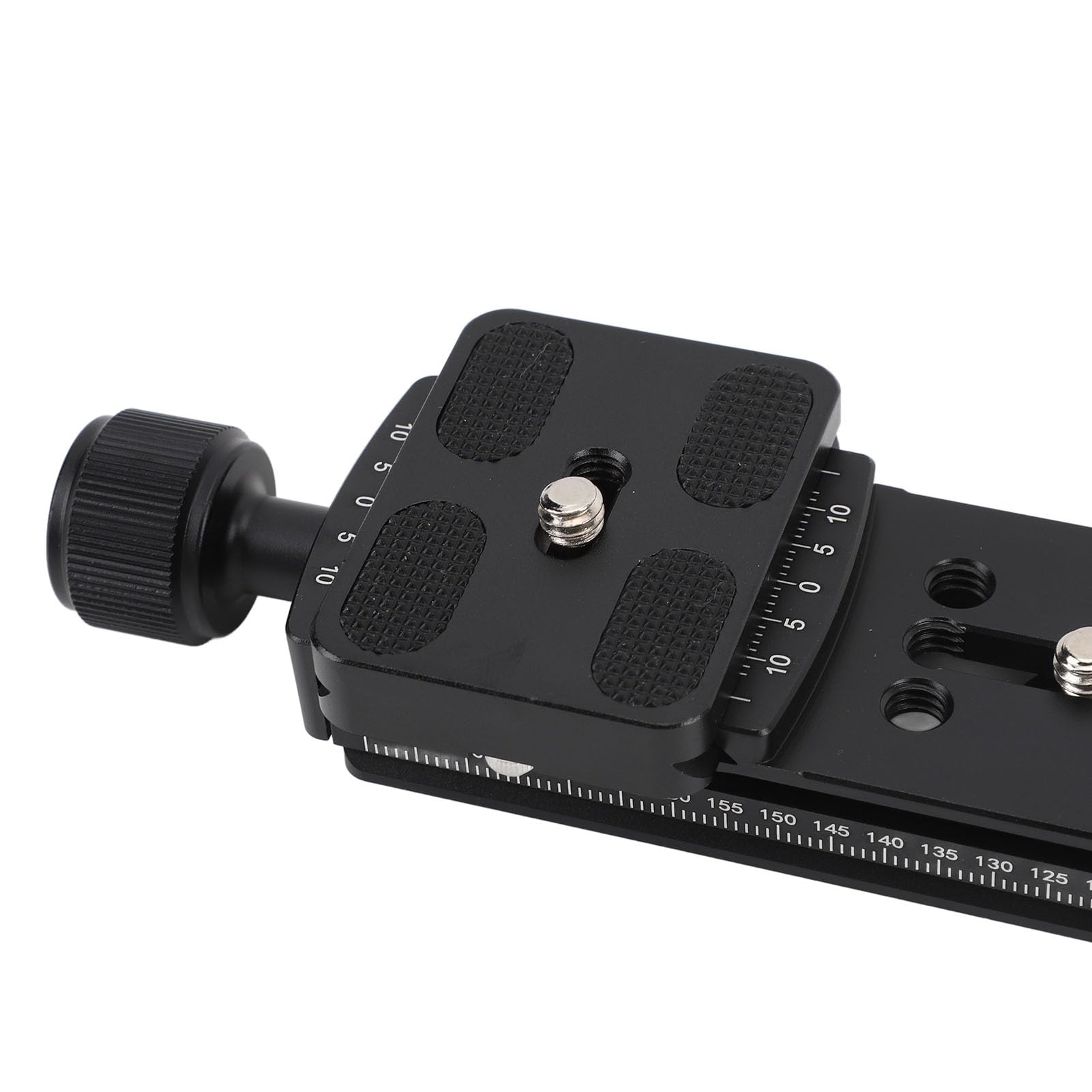 Aluminum Rail Nodal Slide Clamp - Adjustable Microphone Mount for DSLR Cameras & Video Recording - Perfect for Vlogging, Podcasting & Studio Setups