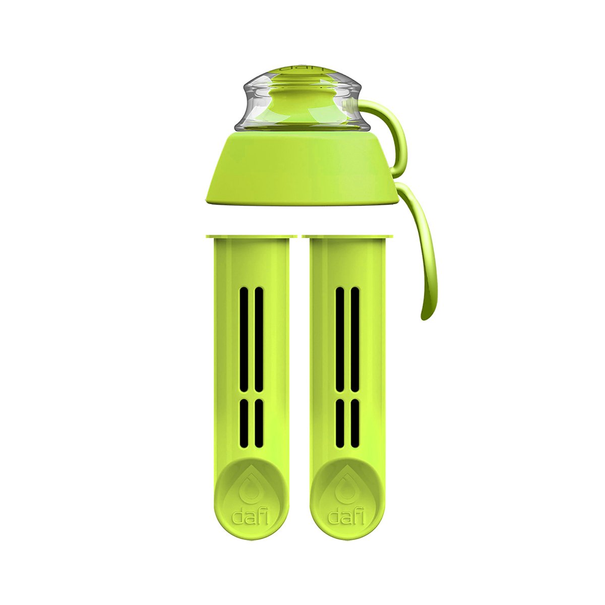 DAFI Green Water Bottle Filters 2-Pack | 60-Day Lasting | Hiking & Camping | BPA-Free