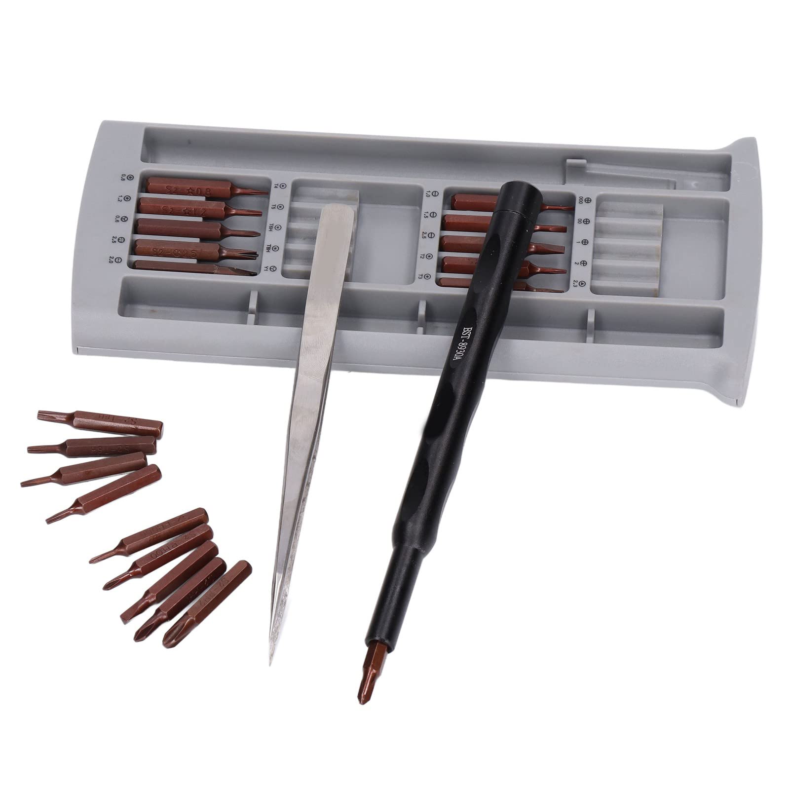 Premium S2 Steel Screwdriver Bit Set - 25-Piece High Hardness Repair Kit with Ergonomic Aluminum Alloy Handle for Home Maintenance, Electronics Repair & DIY Projects - Perfect for Electricians, Handymen and DIY Enthusiasts