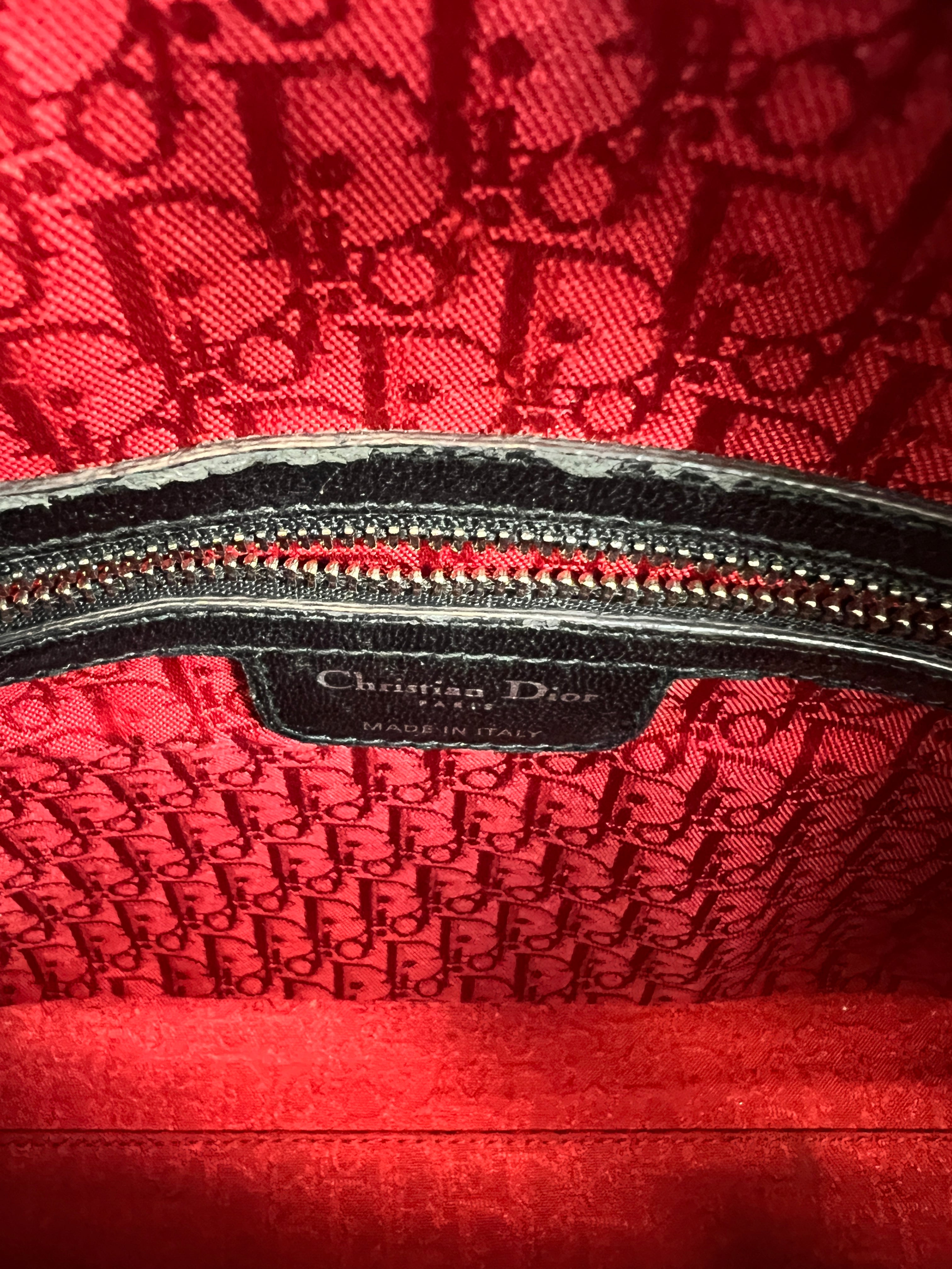 Dior Lady Large Black Leather Handbag - Luxury Designer Tote for Women | Perfect for Work, Travel & Evening Events