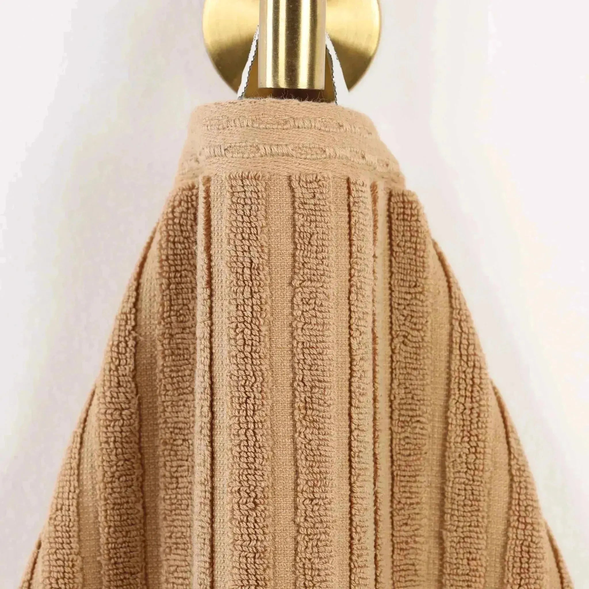 Premium Soho Ribbed Cotton Hand Towel Set - 4-Piece Ultra Absorbent Bath Towels for Kitchen, Bathroom & Gym - Soft & Quick-Drying