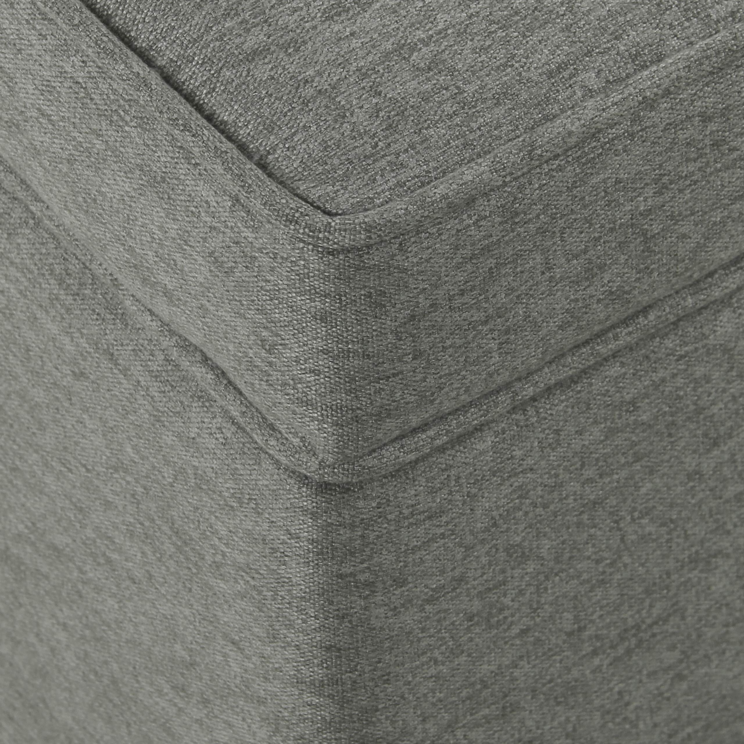Modern Storage Ottoman - Dinah Collection for Living Room & Bedroom | Home Decor (Grey)