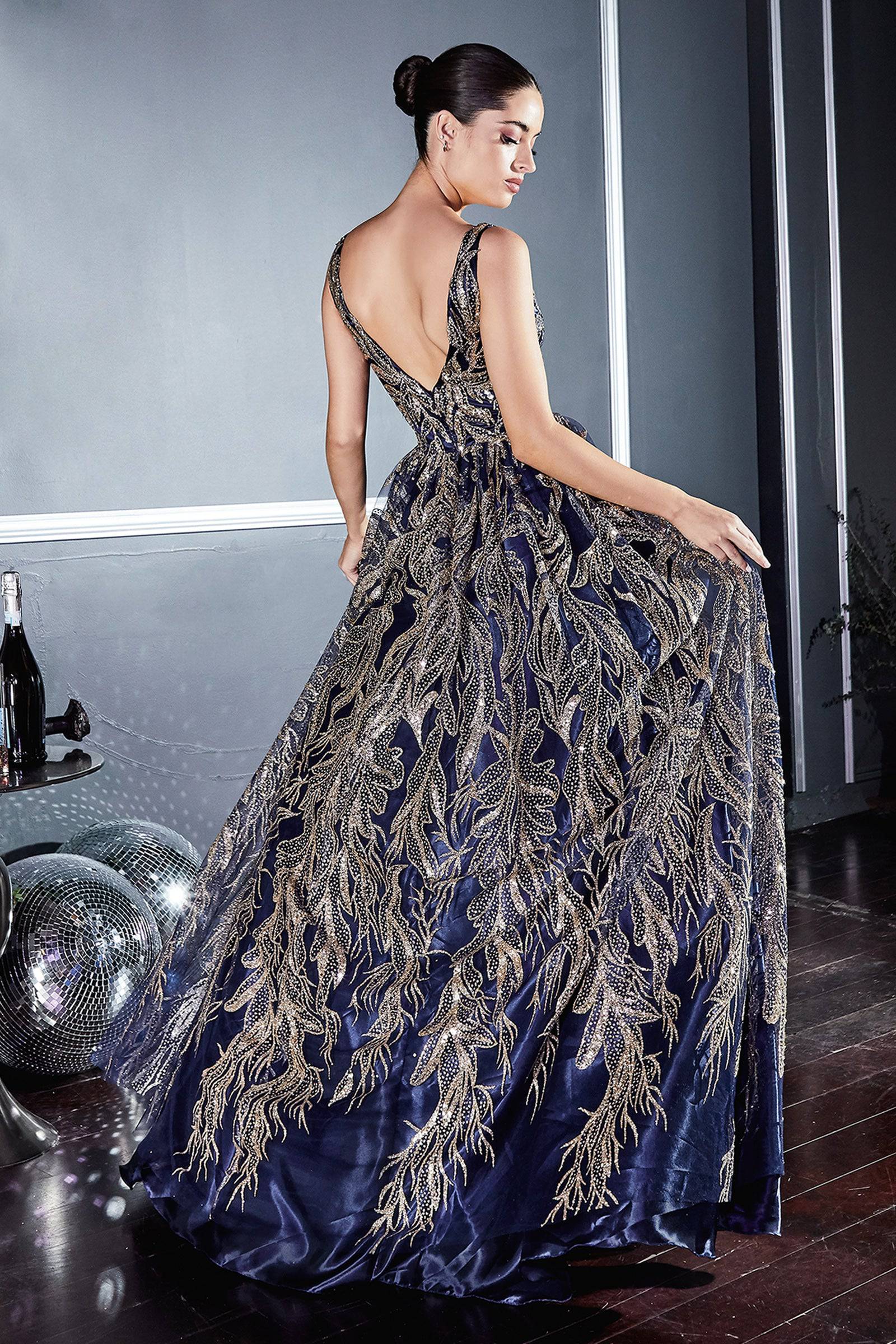 Elegant Cinderella Divine J812 Opulent Ball Gown with Embroidered Detailing - Perfect for Prom, Wedding, Quinceañera & Fairy Tale Themed Events