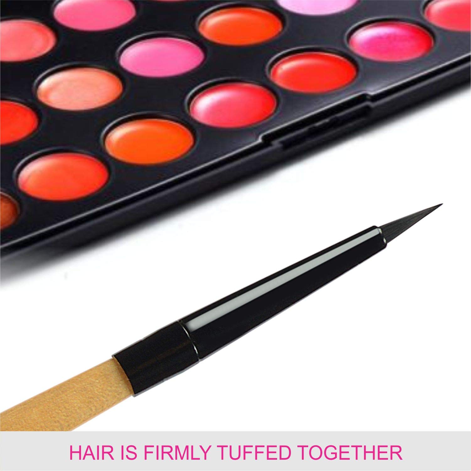 Vega Wooden Handle Lip Liner - Natural & Synthetic Hair Brush for Precise Lipstick Application | Perfect for Makeup Artists & Daily Beauty Routine