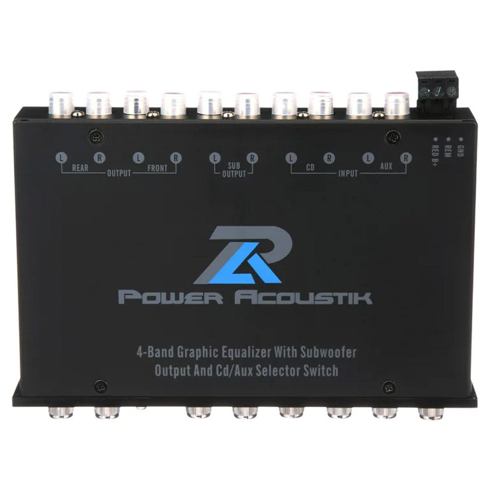 Power Acoustik PWM 16 4-Band Car Audio Parametric Equalizer - Professional Sound Tuning for Vehicles, Home & Studio Audio Systems
