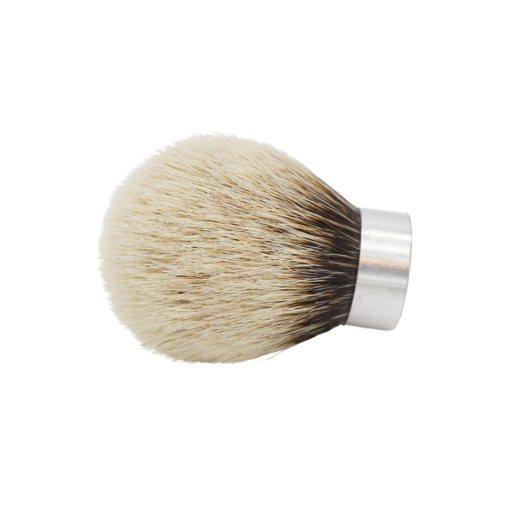 Premium 26mm Shavemac Silvertip 2-Band Badger Hair Shaving Brush Knot - Bulb Shape for Wet Shaving & Luxury Grooming - Perfect for Straight Razors, Safety Razors & Traditional Shaving Kits