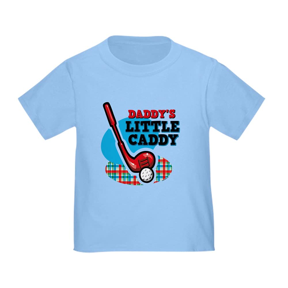 Daddy's Little Caddy Toddler T-Shirt - Cute Golf Themed Toddler Tee for Boys & Girls | Perfect for Father's Day, Golf Outings & Family Photos